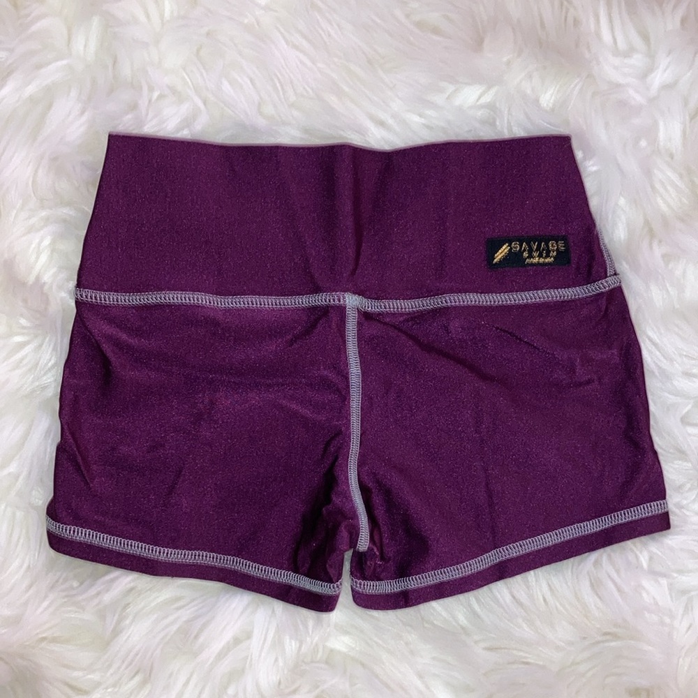 SAVAGE SWIM Magenta Purple Shorts